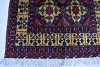 Authentic Yousafi Beljik Carpet 5x3.5 ft: Handwoven Afghan Masterpiece with Traditional Patterns, traditional carpet wool rug