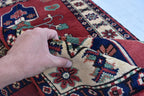 5.2x3.4 ft Vintage Karqai Carpet Handwoven Afghan Rug with Authentic Tribal Patterns – Wool Carpet