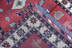 5.2x3.4 ft Vintage Karqai Carpet Handwoven Afghan Rug with Authentic Tribal Patterns – Wool Carpet