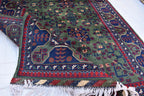 Authentic Bukhara Rug Handwoven 6.9x5 ft Traditional Afghan Carpet Rich Colors, Durable Wool, Perfect for Living Room or dinning room