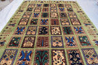 Handwoven Maranus Chob Rug 6'11" x 4'11" – Premium Afghan Carpet with Natural Dye and Wool perfect for living room