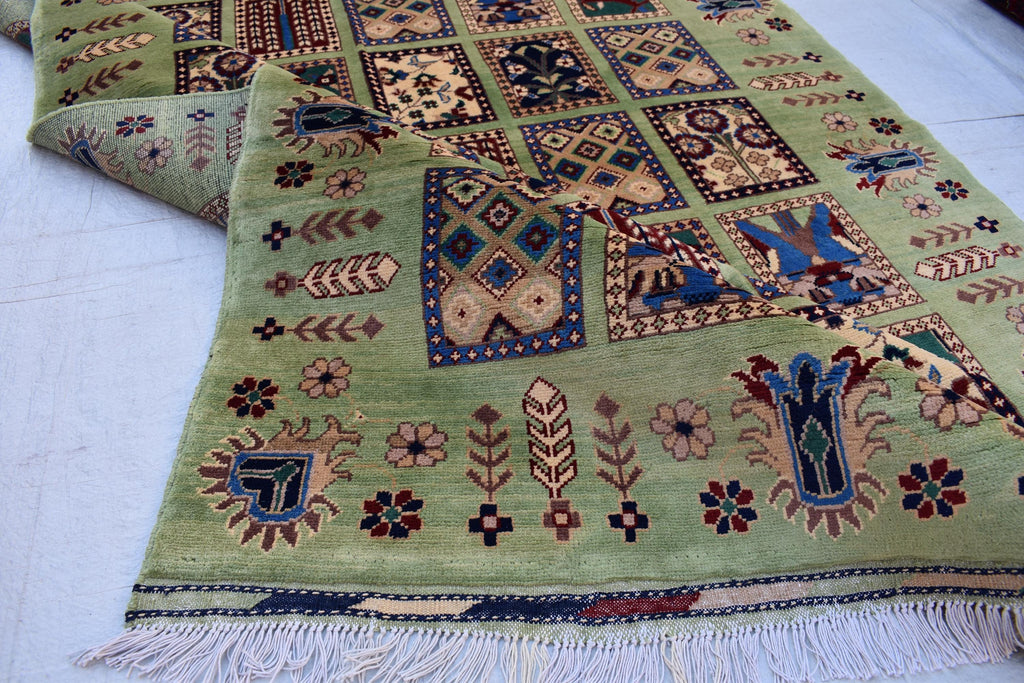 Handwoven Maranus Chob Rug 6'11" x 4'11" – Premium Afghan Carpet with Natural Dye and Wool perfect for living room