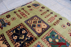 Handwoven Maranus Chob Rug 6'11" x 4'11" – Premium Afghan Carpet with Natural Dye and Wool perfect for living room