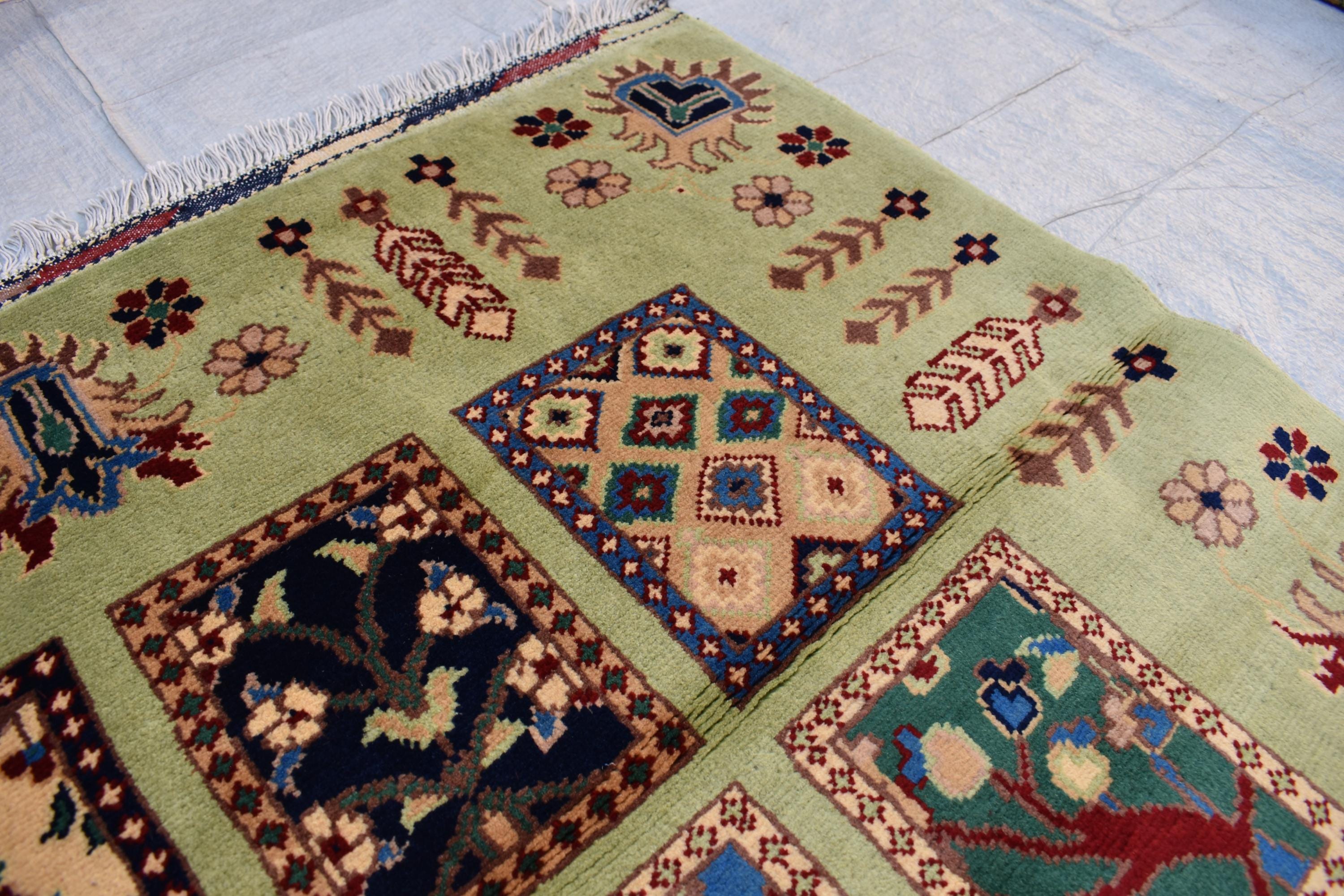 Handwoven Maranus Chob Rug 6'11" x 4'11" – Premium Afghan Carpet with Natural Dye and Wool perfect for living room