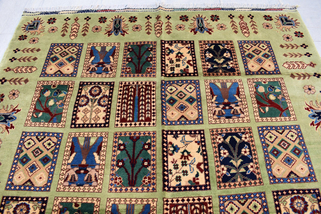 Handwoven Maranus Chob Rug 6'11" x 4'11" – Premium Afghan Carpet with Natural Dye and Wool perfect for living room