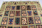 Handwoven Maranus Chob Rug 6'11" x 4'11" – Premium Afghan Carpet with Natural Dye and Wool perfect for living room