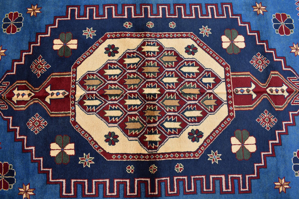 Handmade Maranus Carpet 6.7x4.9 ft - Authentic Afghan Wool Rug, Unique Traditional Design for living room or dining room