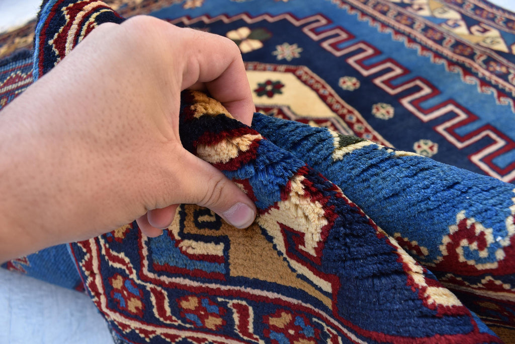 Handmade Maranus Carpet 6.7x4.9 ft - Authentic Afghan Wool Rug, Unique Traditional Design for living room or dining room