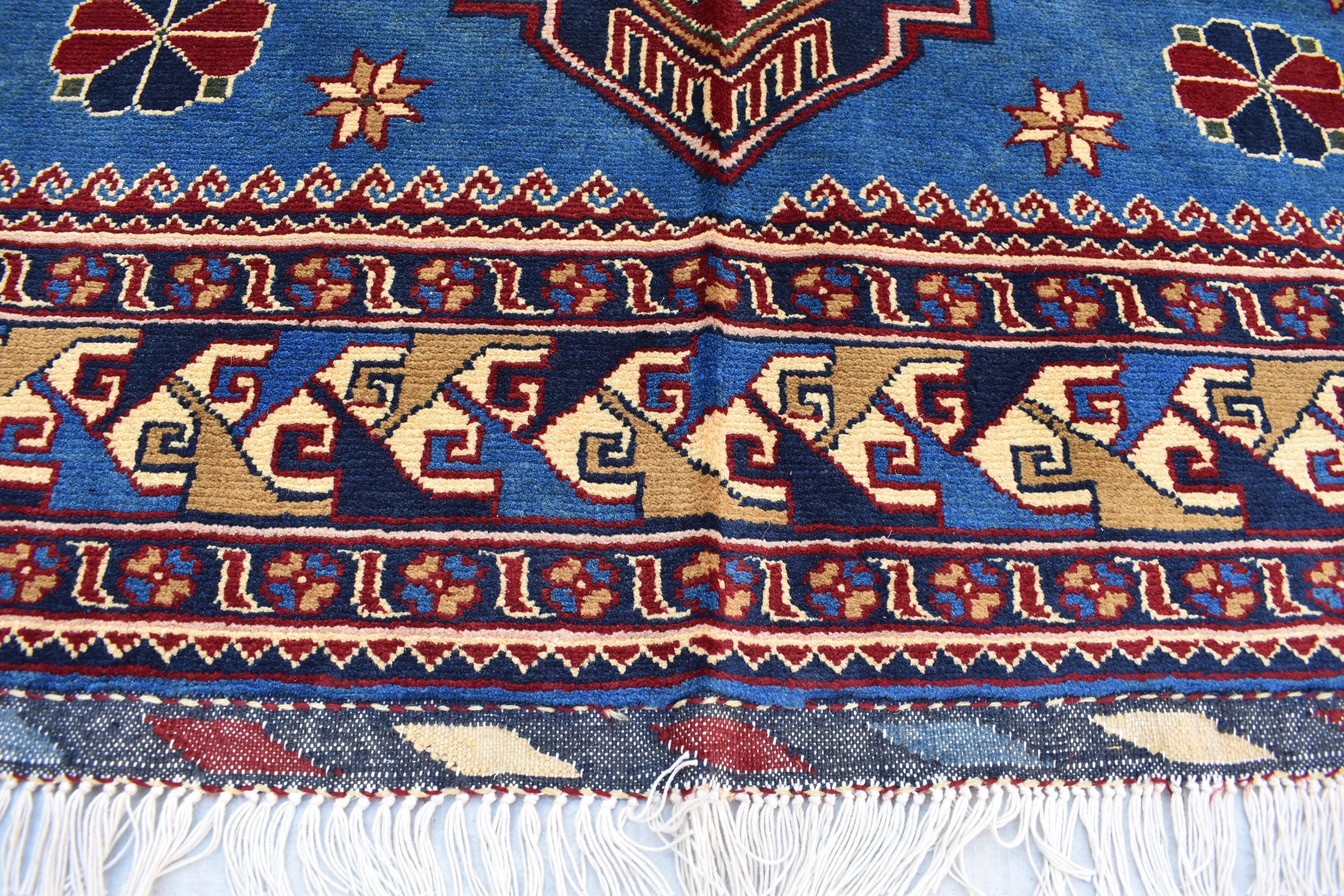 Handmade Maranus Carpet 6.7x4.9 ft - Authentic Afghan Wool Rug, Unique Traditional Design for living room or dining room
