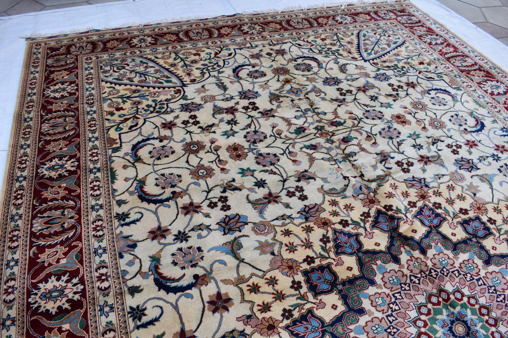 Handmade Chob Rang Carpet 16.8x9.7 ft – Large Afghan Wool Rug, Natural Dyes & Traditional Design, for living room, farm house