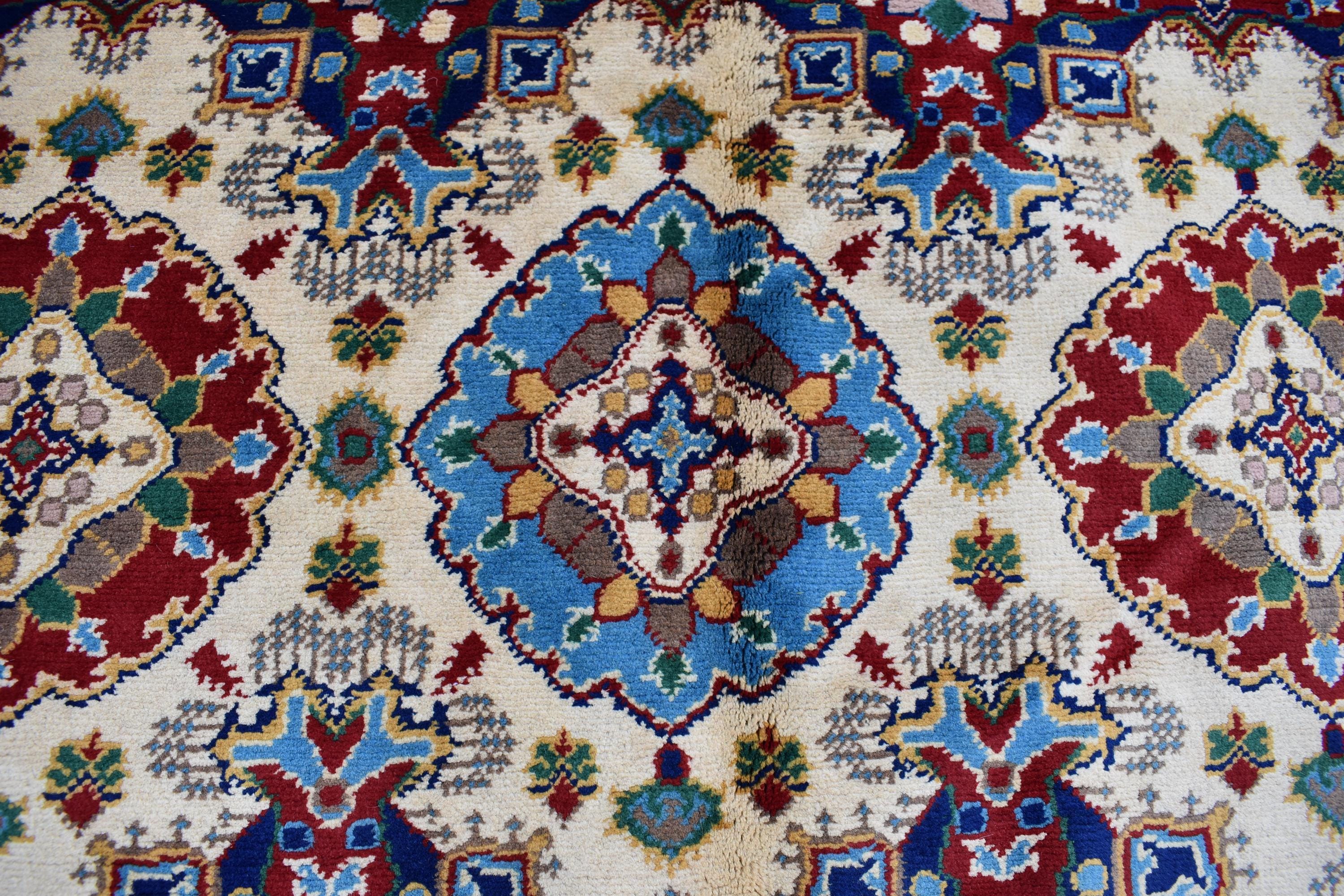 17x10 Handmade Chob Rang Carpet Authentic Afghan Wool Rug | Large Vintage Area Carpet for living room and dinning room 17.3x9.5 ft