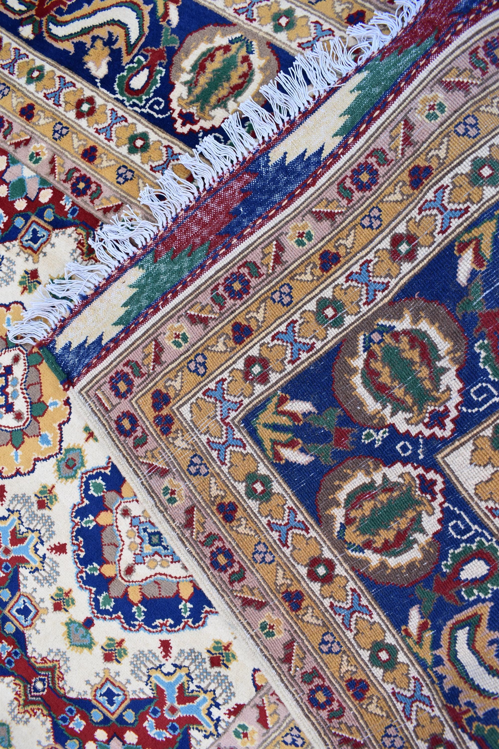 17x10 Handmade Chob Rang Carpet Authentic Afghan Wool Rug | Large Vintage Area Carpet for living room and dinning room 17.3x9.5 ft
