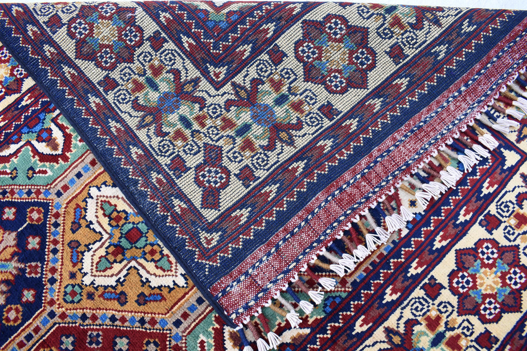 Handwoven Kashi Runner Rug - 13x3 ft | Authentic Afghan Carpet for Hallway, Traditional tribal runner, Entryway Rug, Rustic Hallway Rug