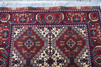 Handwoven Afghan Runner Rug - 18.2x3.1 ft | Authentic Afghan Carpet for Hallway Rug, Entryway Rug, Rustic Hallway Rug