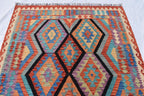 Beautiful Tribal Vintage Gilam - 6.9x5.2 ft | Handwoven Afghan Kilim Rug for Classic Decor