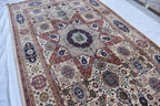 Chob Rang Carpet - 11.5x6.7 ft | Handwoven Afghan Rug with Rich Patterns and Colors