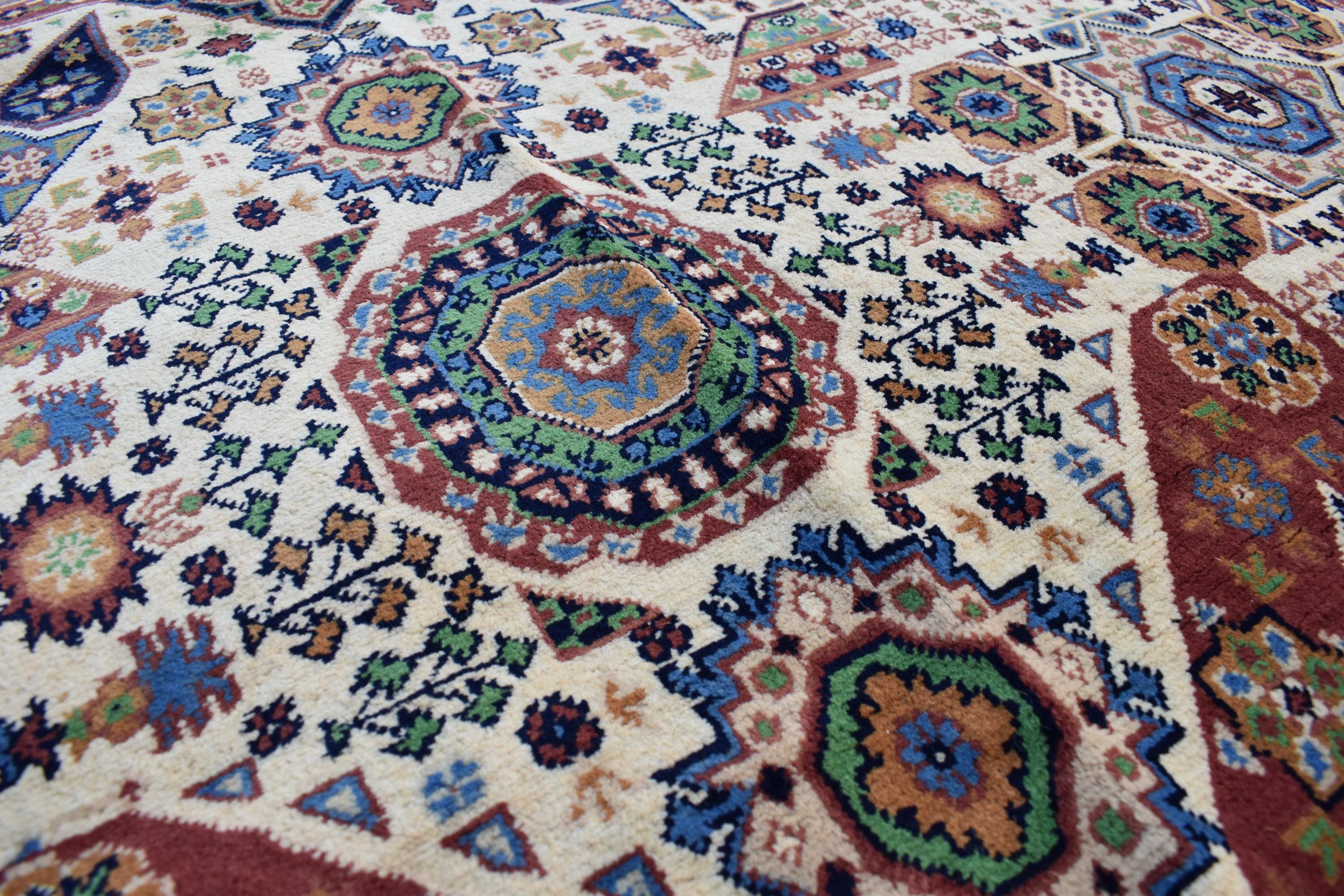 Chob Rang Carpet - 11.5x6.7 ft | Handwoven Afghan Rug with Rich Patterns and Colors