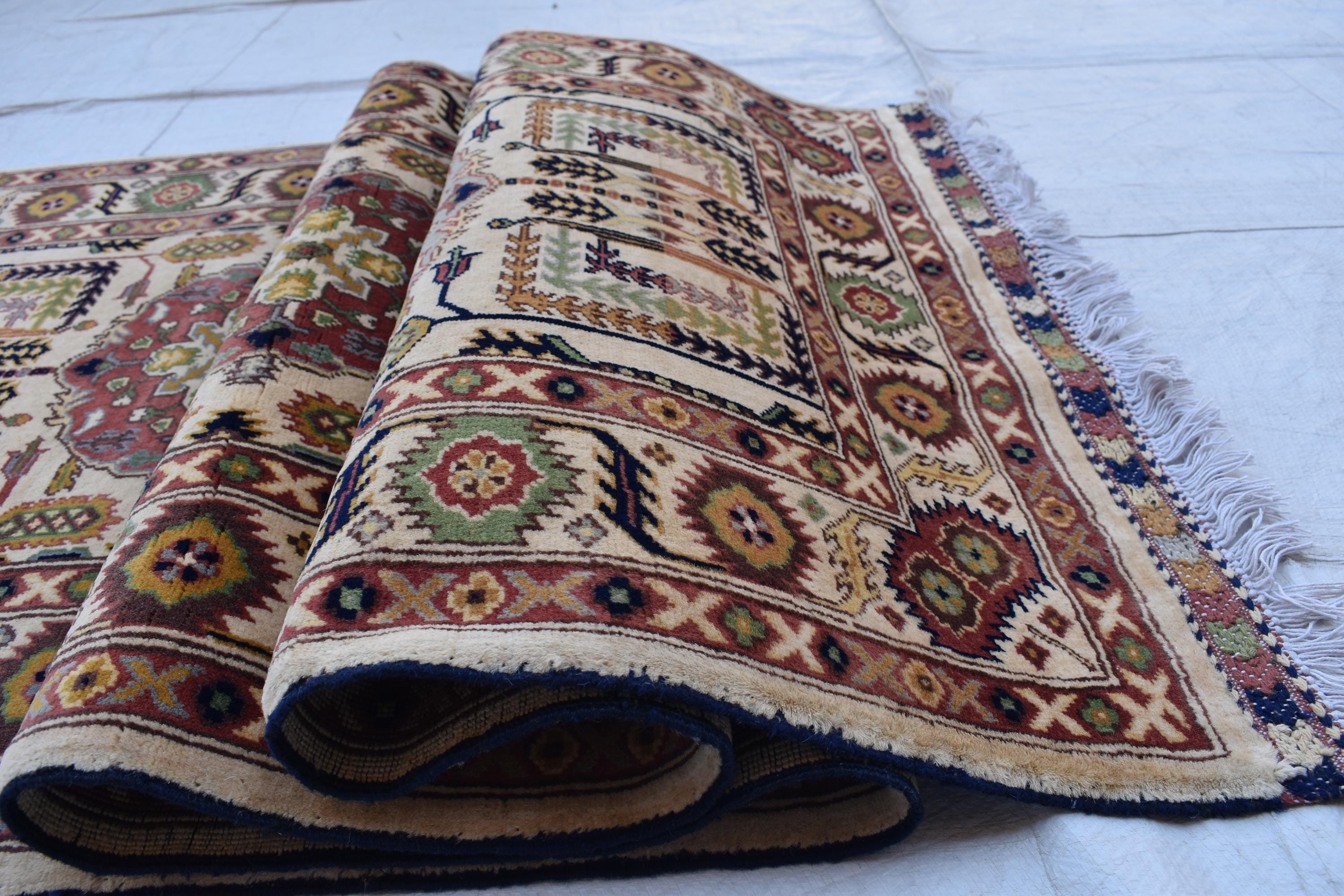 Stunning Ali Khwaja Runner Rug - 10x2.1 ft | Handwoven Afghan Carpet for Hallways, Entryway, Narrow Rug, Rustic Hallway Rug