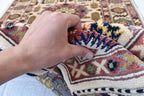 Stunning Ali Khwaja Runner Rug - 10x2.1 ft | Handwoven Afghan Carpet for Hallways, Entryway, Narrow Rug, Rustic Hallway Rug