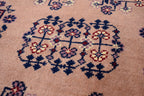 Gorgeous Bukhara Handmade Carpet - 10.2 x 6.7 ft | Authentic Afghan Wool Rug with Traditional Design | Living Room Rug | Office Rug