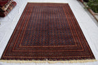 Authentic MORAI-GUL BELJIK Vintage Afghan Carpet – 9.9 x 6.7 ft – Handwoven Masterpiece | Living Room Rug | Bedroom Rug