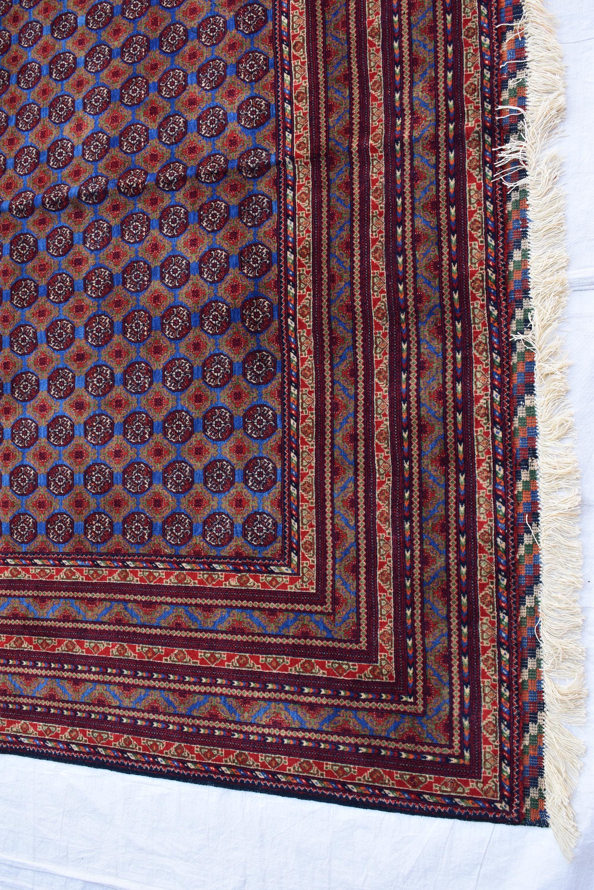 Authentic MORAI-GUL BELJIK Vintage Afghan Carpet – 9.9 x 6.7 ft – Handwoven Masterpiece | Living Room Rug | Bedroom Rug