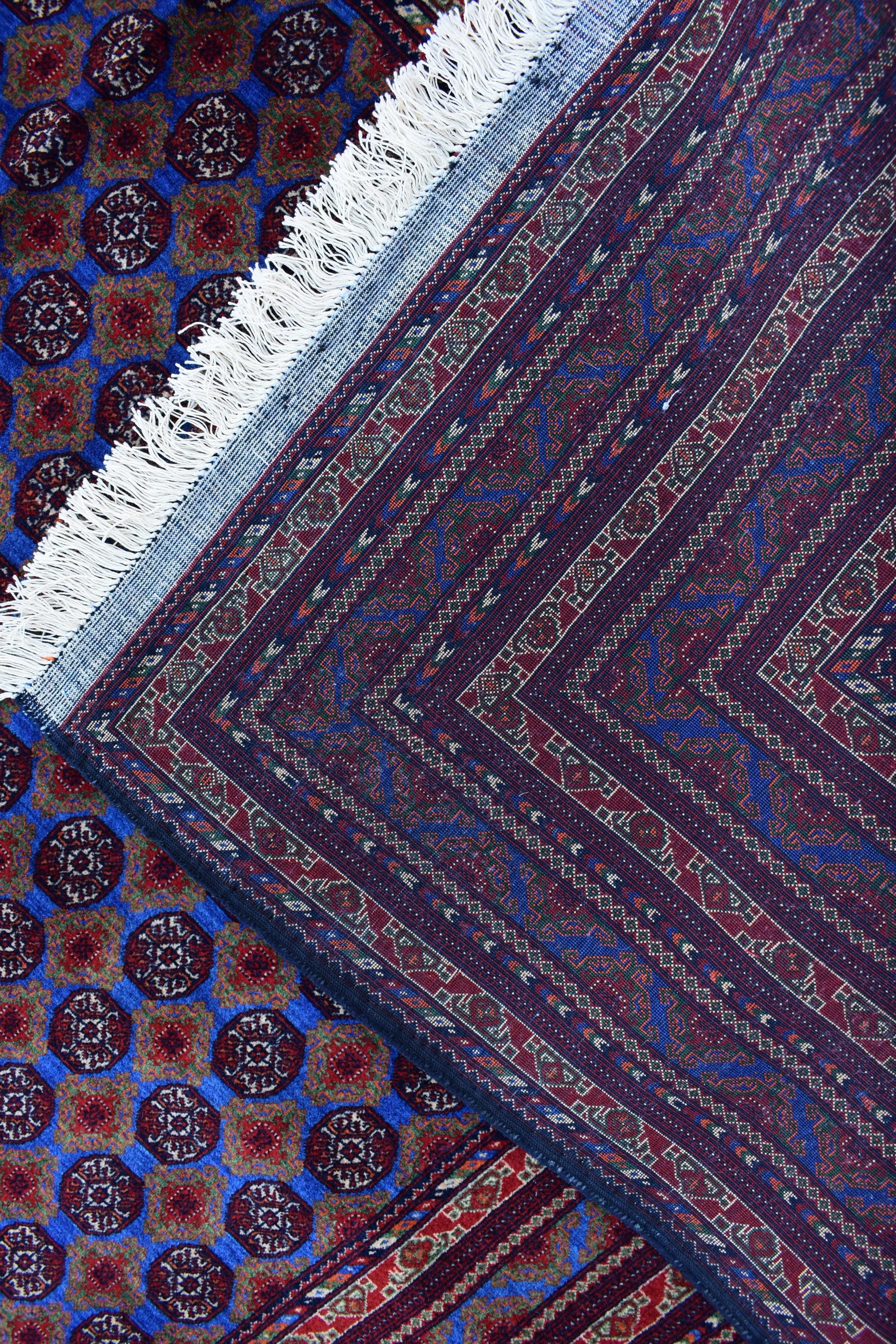 Authentic MORAI-GUL BELJIK Vintage Afghan Carpet – 9.9 x 6.7 ft – Handwoven Masterpiece | Living Room Rug | Bedroom Rug