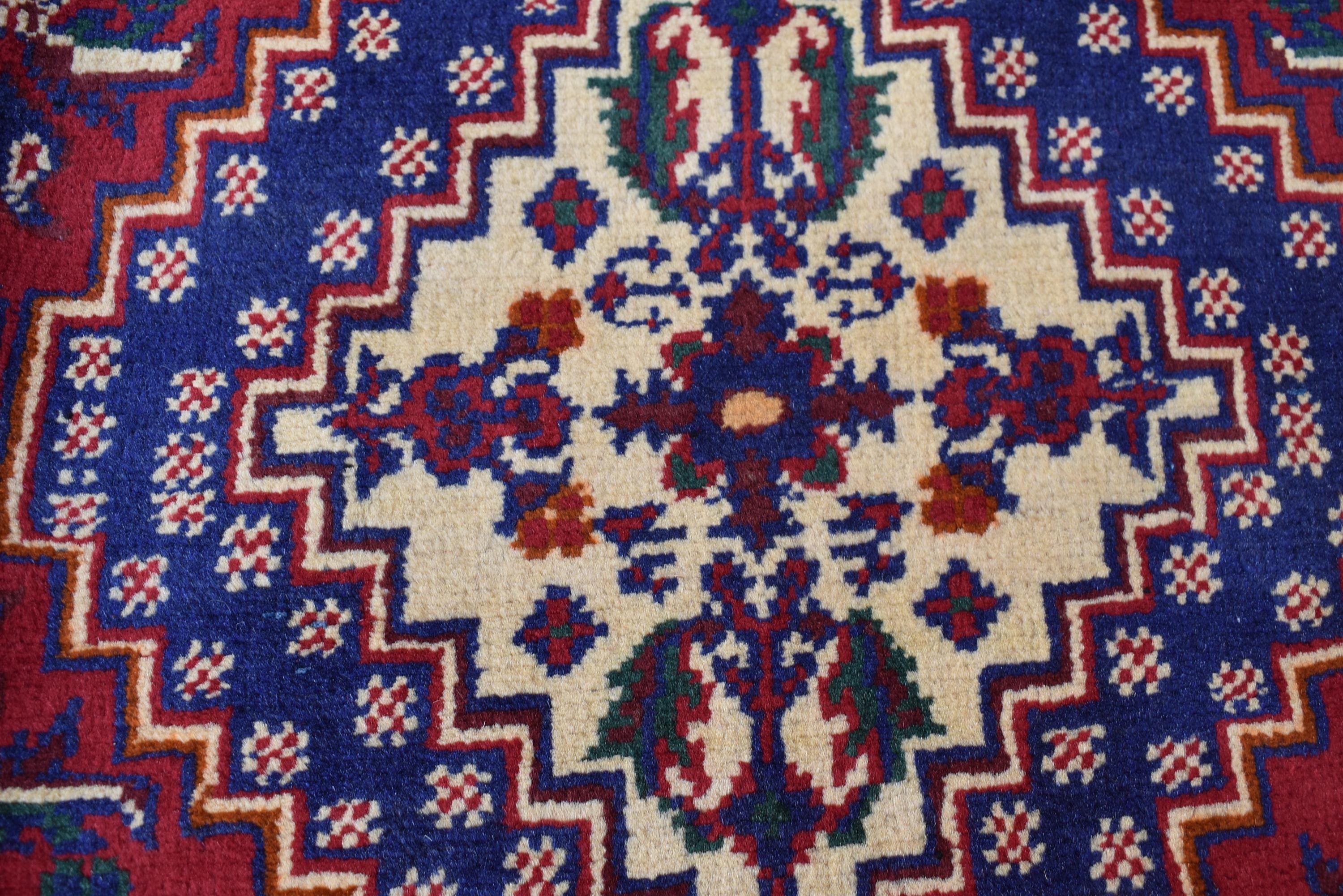 Handwoven Yousafi Tribal Afghan Carpet – 10 x 6.7 ft – Authentic Wool Rug with Traditional Motifs