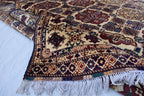 Handmade Baghdadi Carpet - 9.6 x 6.8 ft | Traditional Afghan Design with Intricate Patterns and Rich Colors