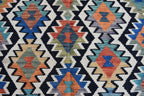 Traditional Tribal Gilam Rug - 9.5 x 6.7 ft | Authentic Handwoven Afghan Design with Rich Patterns | Farm House Rug