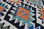Traditional Tribal Gilam Rug - 9.5 x 6.7 ft | Authentic Handwoven Afghan Design with Rich Patterns | Farm House Rug