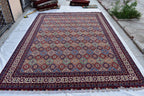Luxurious Kashi Handmade Afghan Carpet – 16x9.9 ft Masterpiece, Premium Wool, Exquisite Craftsmanship | Large Living Room Rug