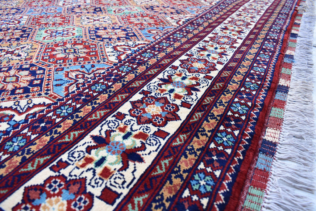 Luxurious Kashi Handmade Afghan Carpet – 16x9.9 ft Masterpiece, Premium Wool, Exquisite Craftsmanship | Large Living Room Rug