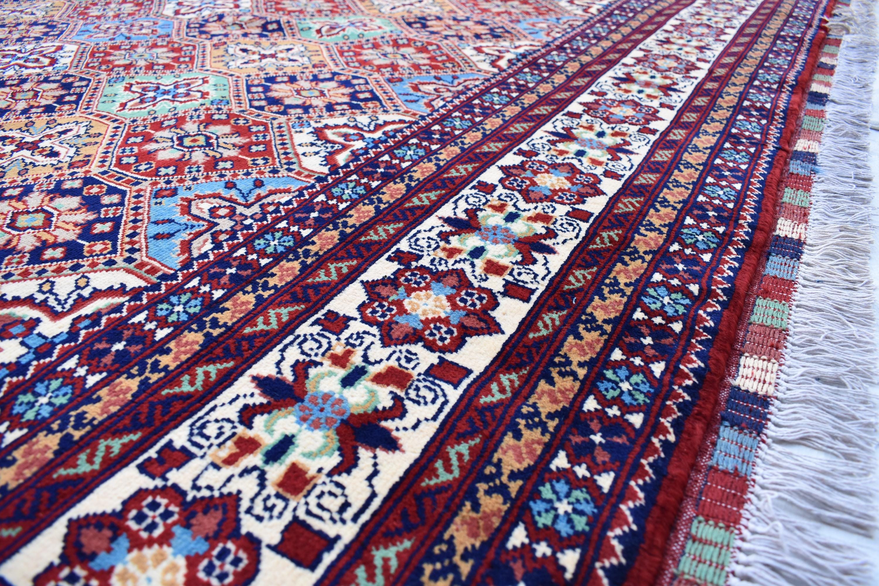 Luxurious Kashi Handmade Afghan Carpet – 16x9.9 ft Masterpiece, Premium Wool, Exquisite Craftsmanship | Large Living Room Rug