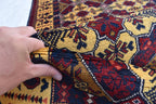 Elegant Yousafi Handmade Runner – 9.11x3 ft, Authentic Afghan Wool Rug with Timeless Design, Unique Entryway Decor, Ideal for Hallway