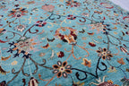 Handmade Chobi Rug – 7.11x6.1 ft: Elegant Afghan Wool Carpet with Traditional Design | Living Room Rug | Office Rug | Boho Home Decor
