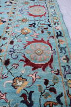 Handmade Chobi Rug – 7.11x6.1 ft: Elegant Afghan Wool Carpet with Traditional Design | Living Room Rug | Office Rug | Boho Home Decor