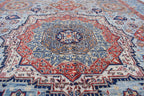Unique Chobi Rug – 9.5x6.3 ft Handwoven Afghan Wool Carpet with Classic Medallion and Floral Motifs | Living Room Rug