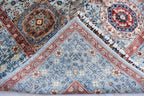Unique Chobi Rug – 9.5x6.3 ft Handwoven Afghan Wool Carpet with Classic Medallion and Floral Motifs | Living Room Rug