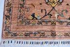 Hand-Knotted Afghan Floral Medallion Rug – 4.10x2.7 ft | Wall Hanging Rug | Boho Home Decor | Office Rug | Bedroom Rug