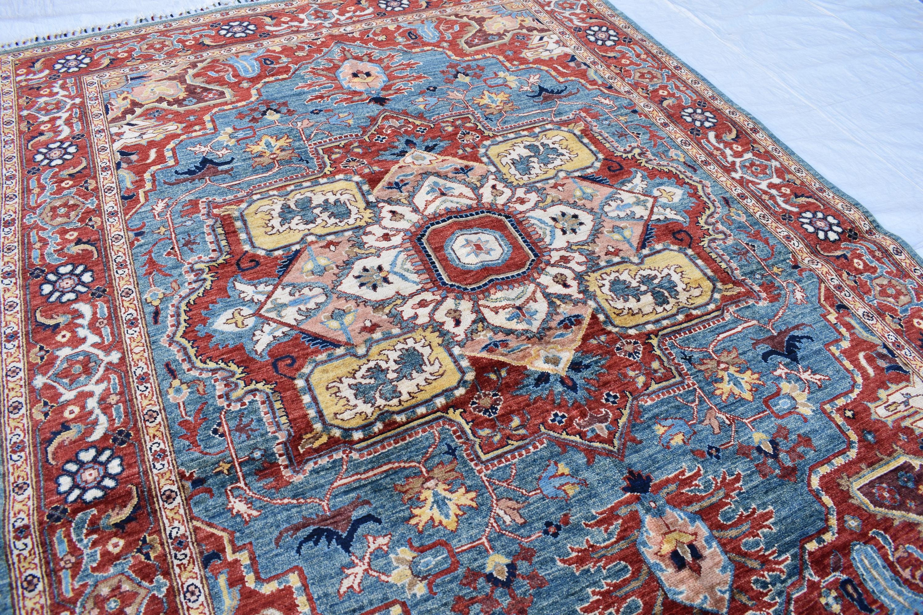 vintage handmade Afghan Chobi rug 7.11 x 5.10 | Living Room Rug | Office Rug | Bedroom Rug | Boho Home Decor