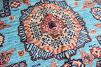 handmade Afghan Chobi carpet 4.11 x 3.5 ft authentic 100% wool | Wall Hanging Rug | Boho Home Decor | Office Rug