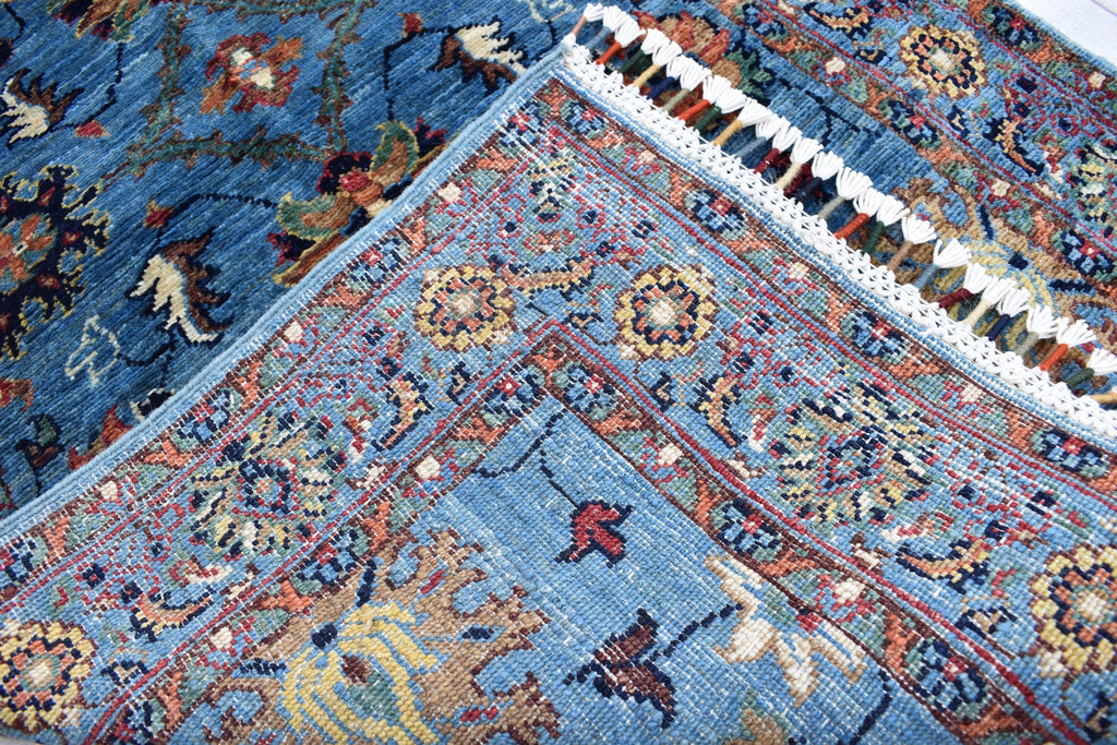 Afghan handmade tribal tradition chob rug, 4.7 x 2.7 ft | Living Room Rug | Small Area Rug | Boho Home Decor | Office Rug