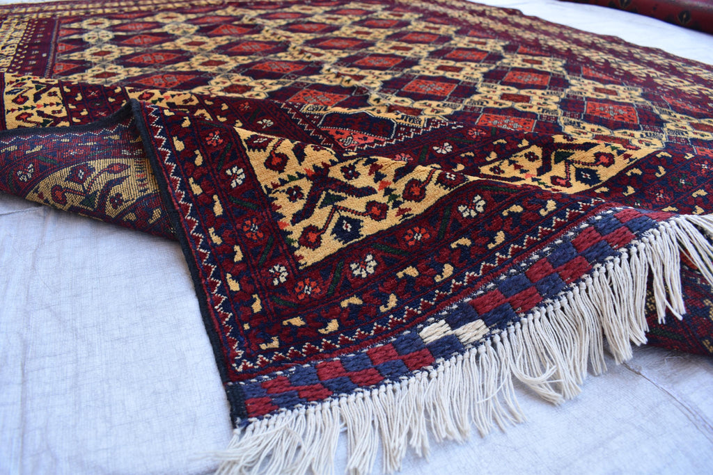 7x10 Exquisite Yousafi Carpet – Handwoven Afghan Masterpiece | Living Room Rug | Bedroom Rug | Boho Decor | Geometric, Multicolor Rug