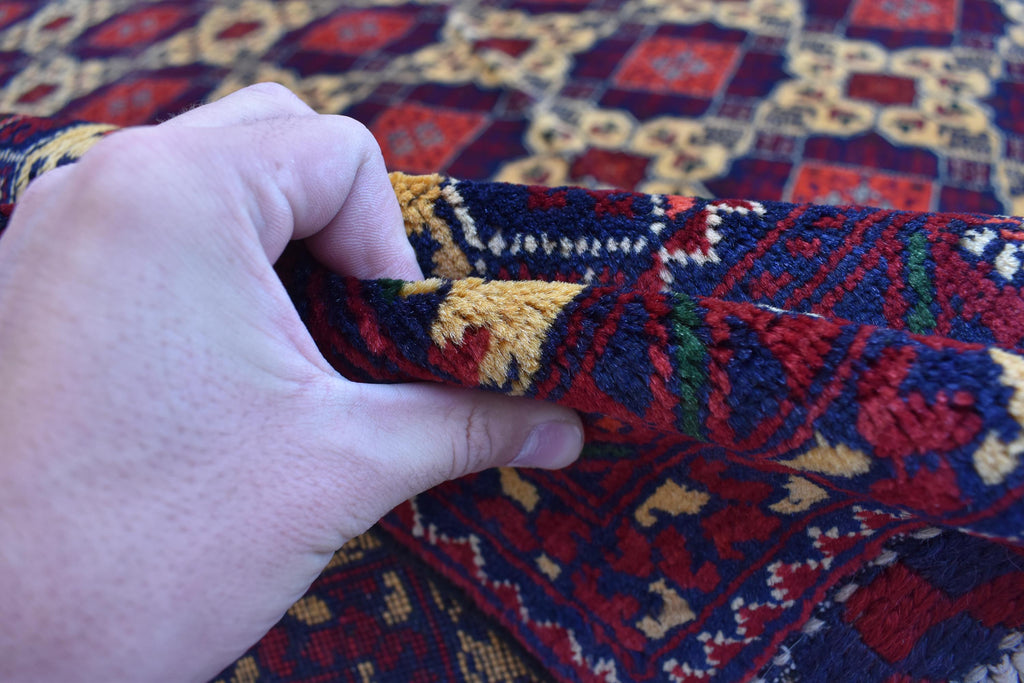 7x10 Exquisite Yousafi Carpet – Handwoven Afghan Masterpiece | Living Room Rug | Bedroom Rug | Boho Decor | Geometric, Multicolor Rug