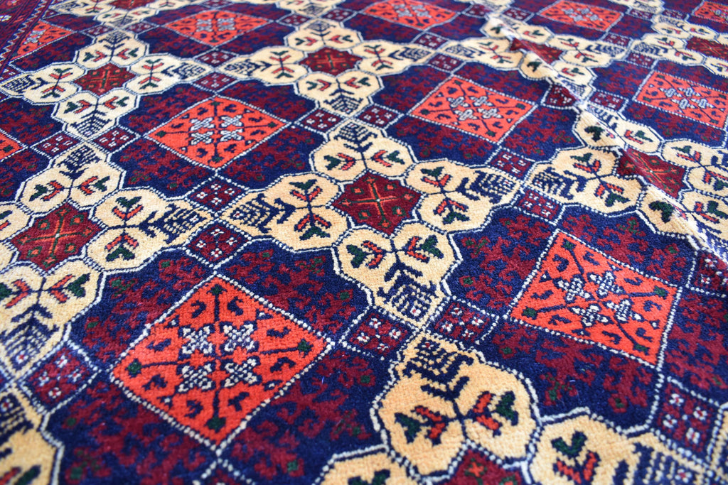 7x10 Exquisite Yousafi Carpet – Handwoven Afghan Masterpiece | Living Room Rug | Bedroom Rug | Boho Decor | Geometric, Multicolor Rug