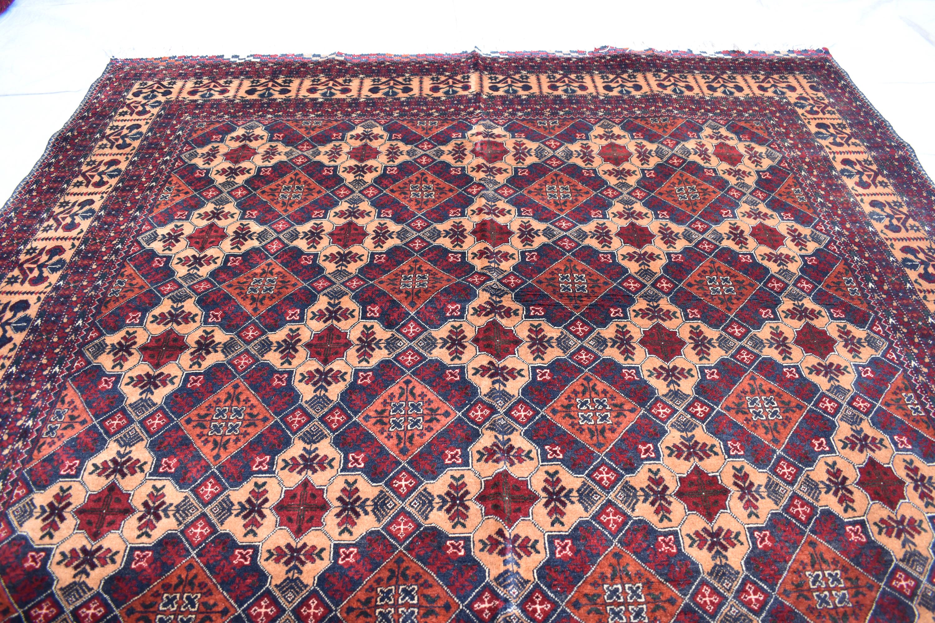 Elegant 10x6.6 ft Yousafi Carpet – Handwoven Afghan Craftsmanship | Living Room Rug | Farm House Rug | Boho Home Decor