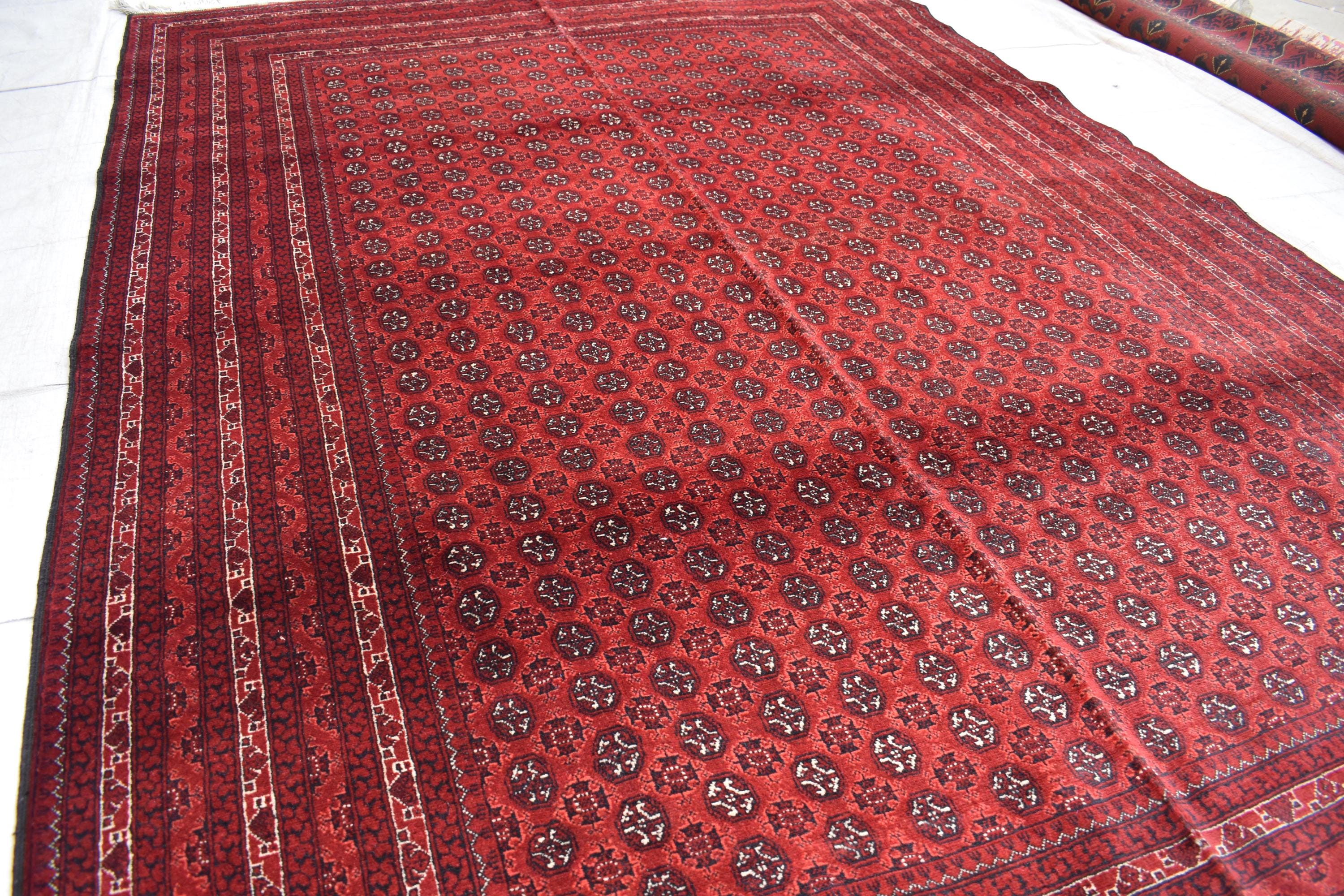 7x10 Authentic Mowrai Gul Carpet – Handwoven Afghan Tradition | Living Room Rug | Dining room Carpet | Rustic Home Decor 9.11x6.6 ft