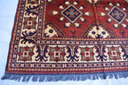 Handwoven 9.9x6.7 ft Afghan Kargai Carpet – Traditional Craftsmanship and Elegance | Living Room Rug | Bohemian Rug