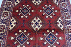 Handwoven 9.9x6.7 ft Afghan Kargai Carpet – Traditional Craftsmanship and Elegance | Living Room Rug | Bohemian Rug